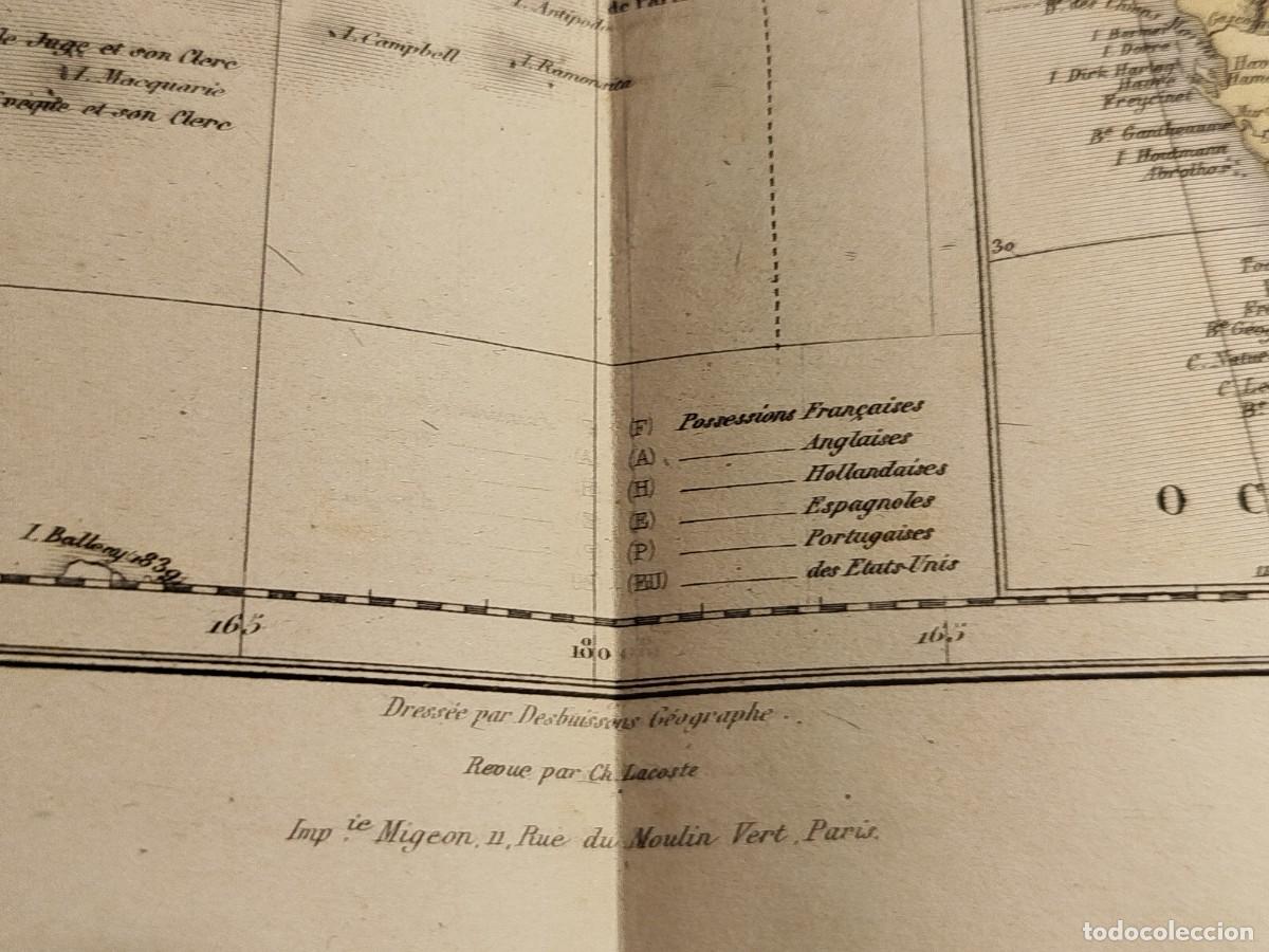 Mapas contempor&aacute;neos: 1884. Mapa. Oceanie. Migeon. - Foto 9