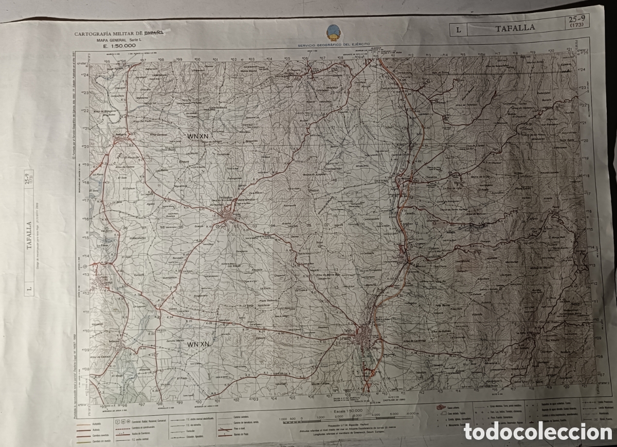 Mapas contempor&aacute;neos: Antiguo mapa de Tafalla. - Foto 1
