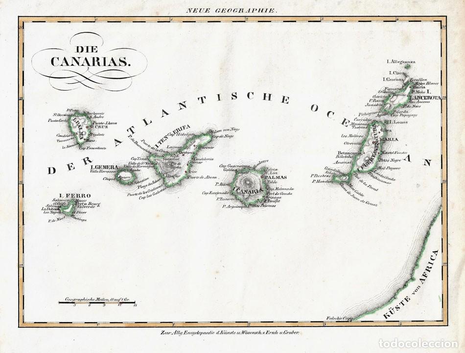 Mapas contempor&aacute;neos: Mapa de las Islas Canarias, siglo XIX. - Foto 1