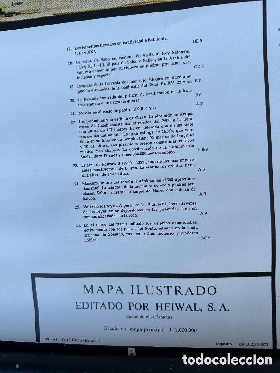 Mapas contempor&aacute;neos: MAPA ILUSTRADO - ANTIGUO TESTAMENTO- Las Doce Tribus- - Foto 3