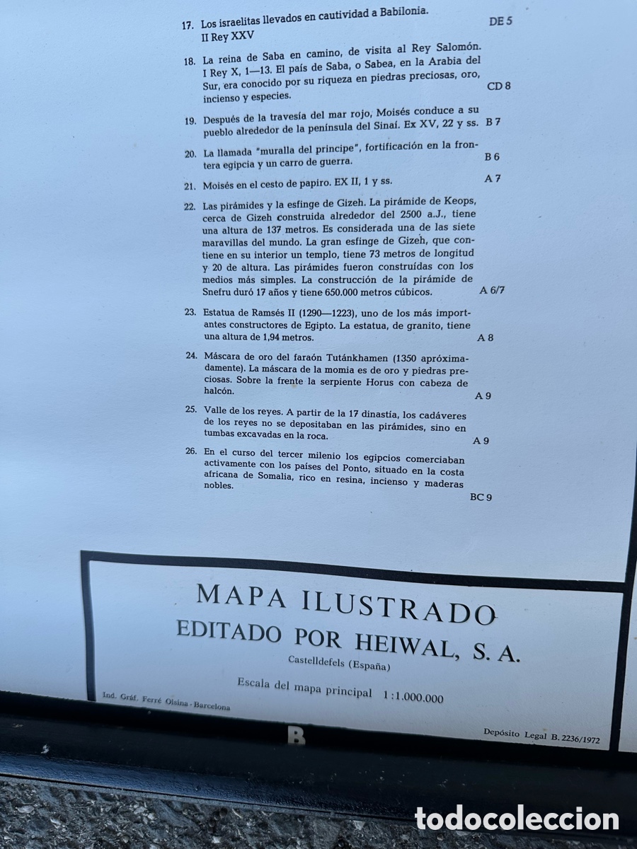 Mapas contempor&aacute;neos: MAPA ILUSTRADO - ANTIGUO TESTAMENTO- Las Doce Tribus- - Foto 6