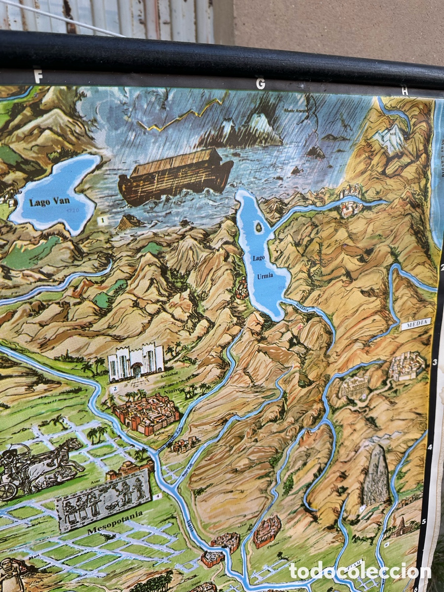 Mapas contempor&aacute;neos: MAPA ILUSTRADO - ANTIGUO TESTAMENTO- Las Doce Tribus- - Foto 12