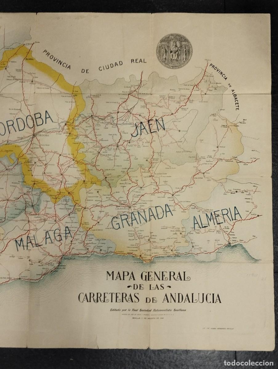 Mapas contempor&aacute;neos: MAPA GENERAL DE LAS CARRETERAS DE ANDALUC&Iacute;A - Foto 4