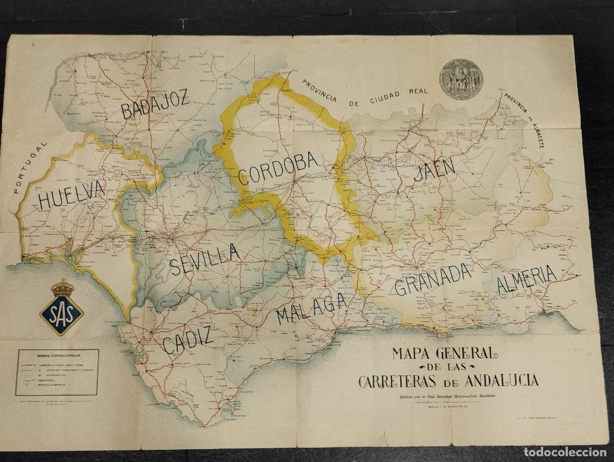 Mapas contempor&aacute;neos: MAPA GENERAL DE LAS CARRETERAS DE ANDALUC&Iacute;A - Foto 5