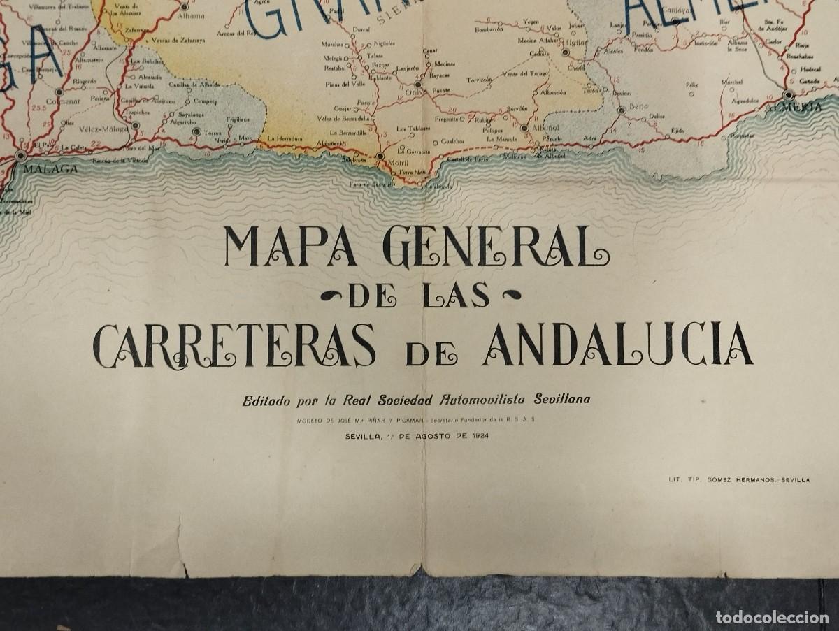 Mapas contempor&aacute;neos: MAPA GENERAL DE LAS CARRETERAS DE ANDALUC&Iacute;A - Foto 6
