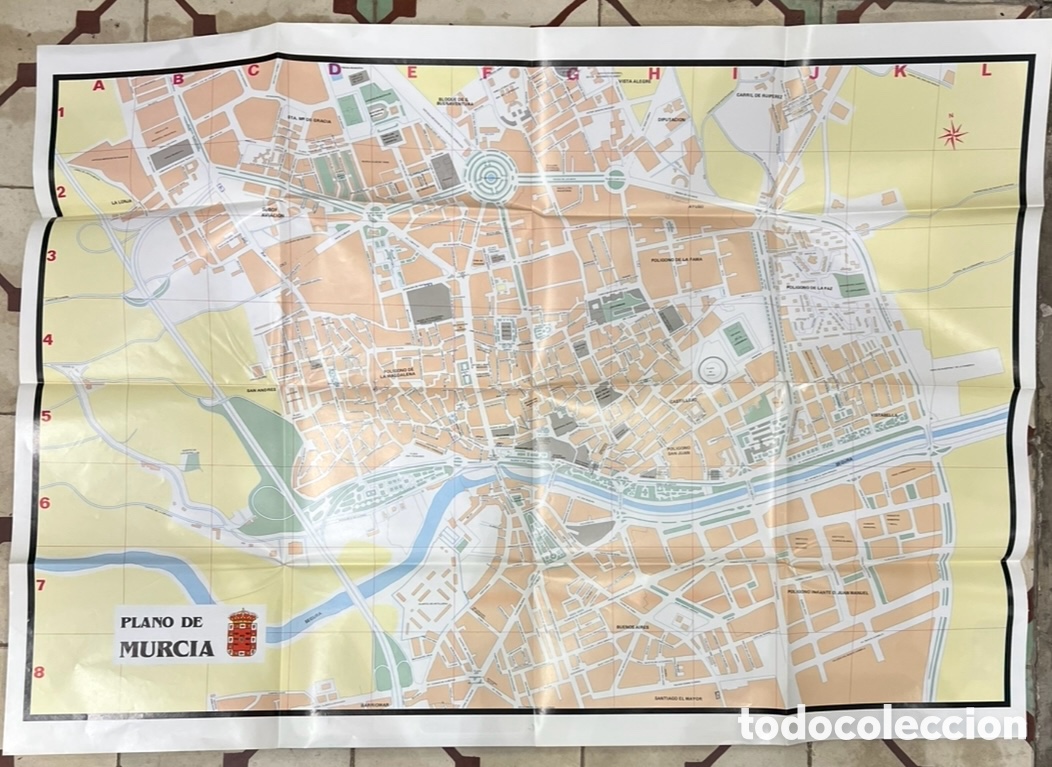 Mapas contempor&aacute;neos: Mapa. Plano de Murcia. Plasma. 1982. - Foto 3