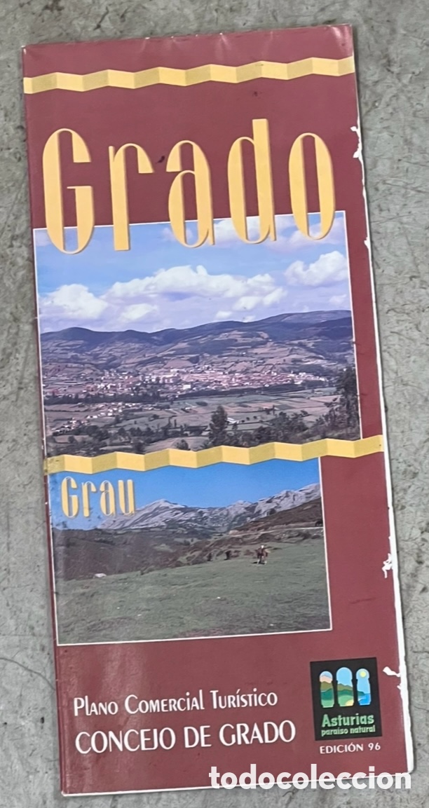 Contemporary maps: Mapa. Concejo de Grado. Plano Comercial Turistico. Asturias. 1996.
