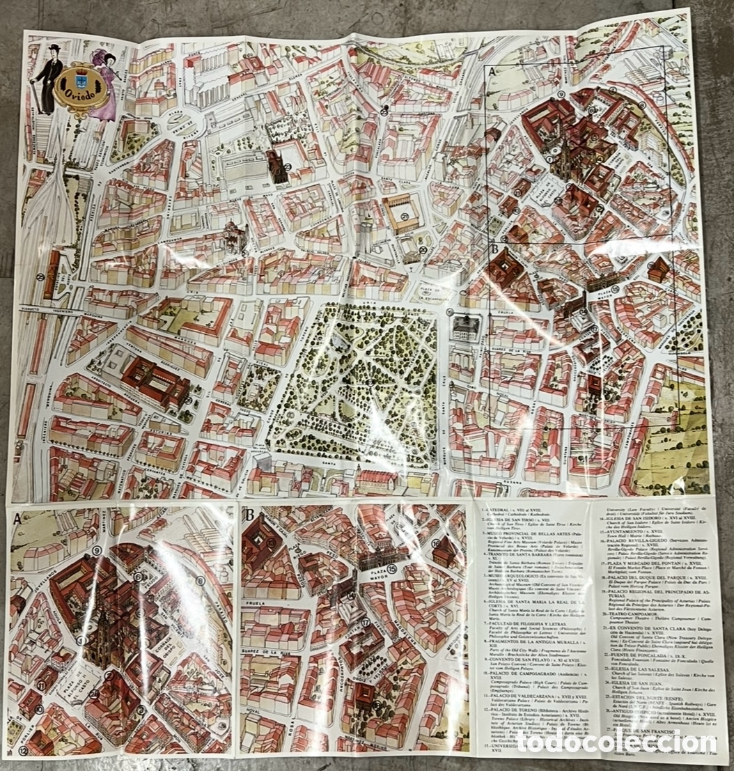 Contemporary maps: Mapa. Oviedo. Principado de Asturias. 1985.