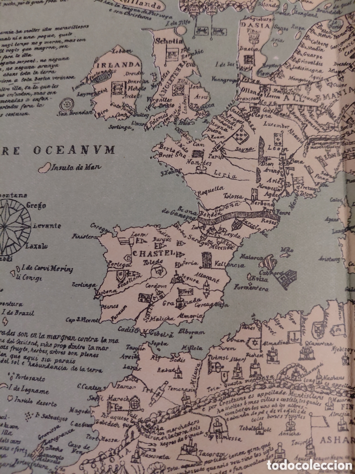 Mapas contempor&aacute;neos: MAPAMUNDI CATAL&Aacute;N DE 1375 - FACS&Iacute;MIL REDUCIDO - Foto 2