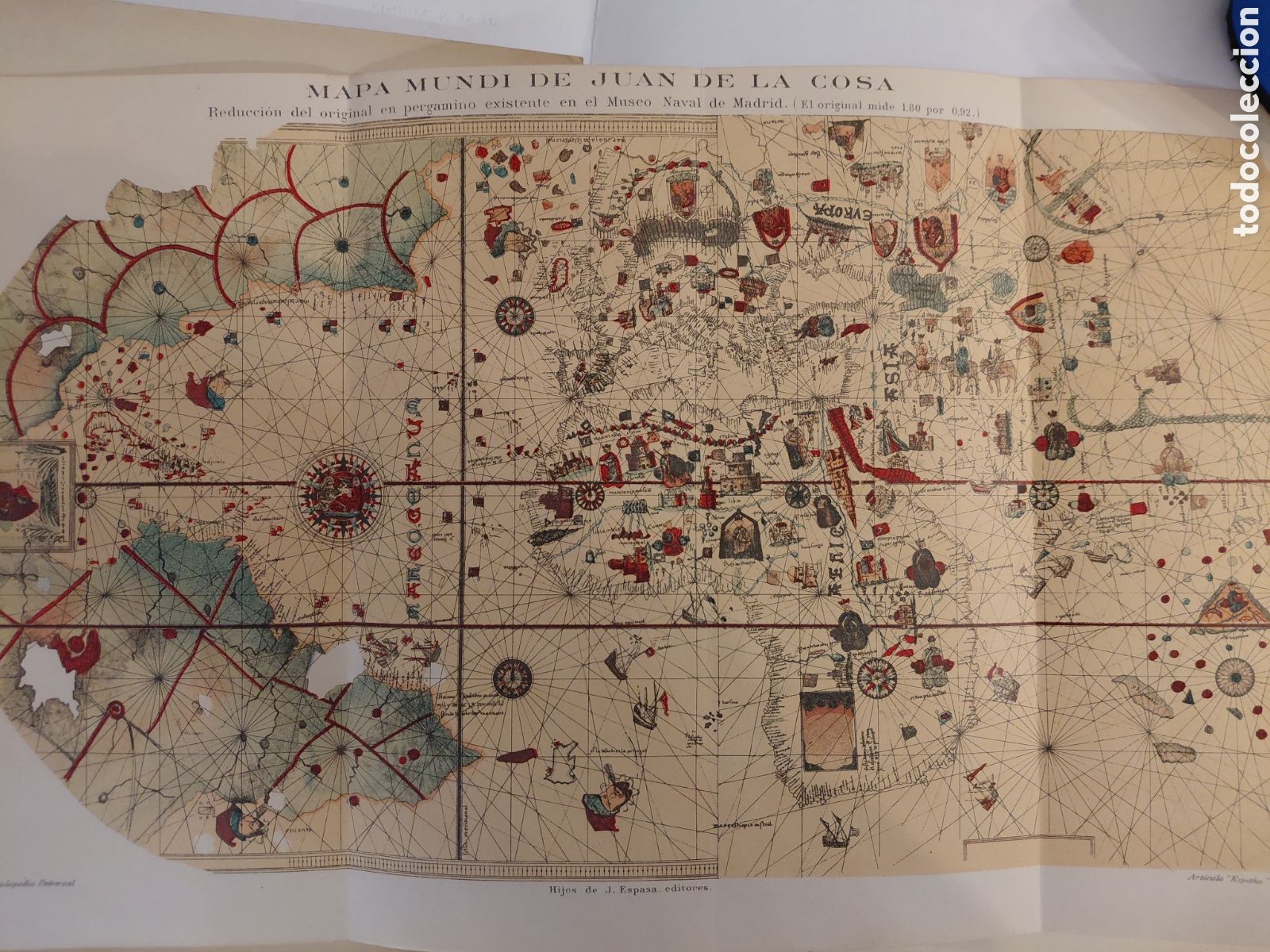 Mapas contempor&aacute;neos: MAPAMUNDI CATAL&Aacute;N DE 1375 - FACS&Iacute;MIL REDUCIDO - Foto 3