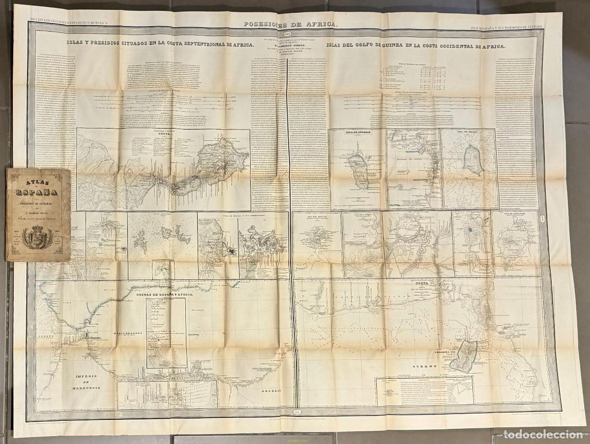 Mapas contempor&aacute;neos: MAPA POSESIONES DE ULTRAMAR POSESIONES DE AFRICA CEUTA, MARRUECOS, ISLA DE ANNOBON, CORISCO, POR FR