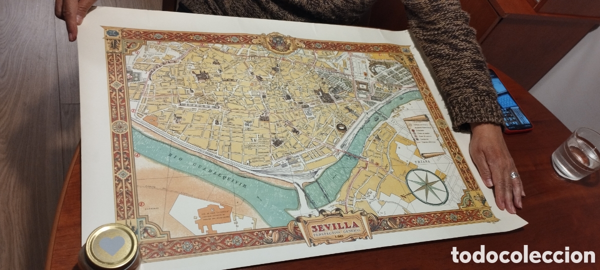 Mapas contempor&aacute;neos: Mapa plano Sevilla 1945 - Foto 2