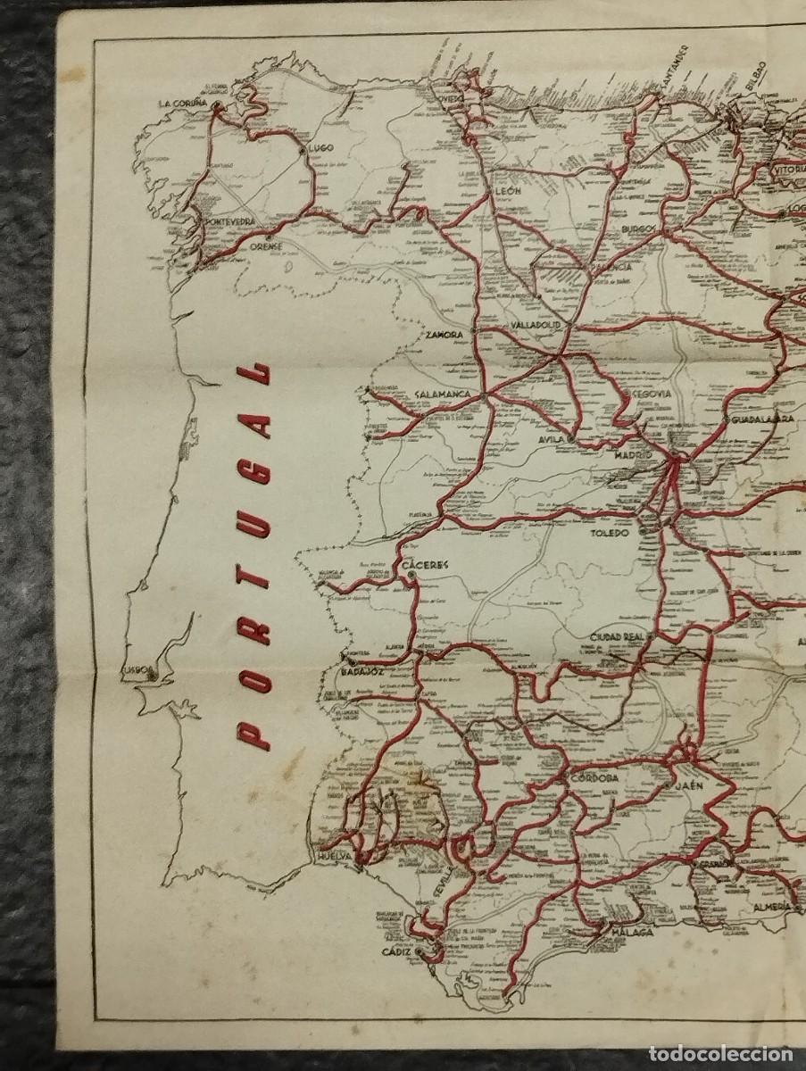 Mapas contempor&aacute;neos: MAPA DE FERROCARRILES DE ESPA&Ntilde;A. - Foto 2