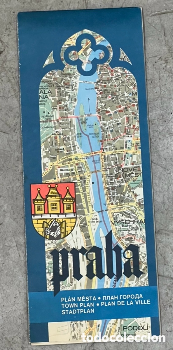 Mapas contempor&aacute;neos: Mapa. Praha. Plan de la Ville. Rep&uacute;blica Checa. 1990. - Foto 1
