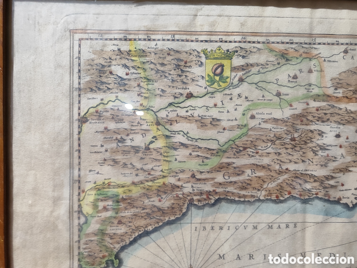 Mapas contempor&aacute;neos: Antiguo mapa litograf&iacute;a de Granada y murcia - Foto 3