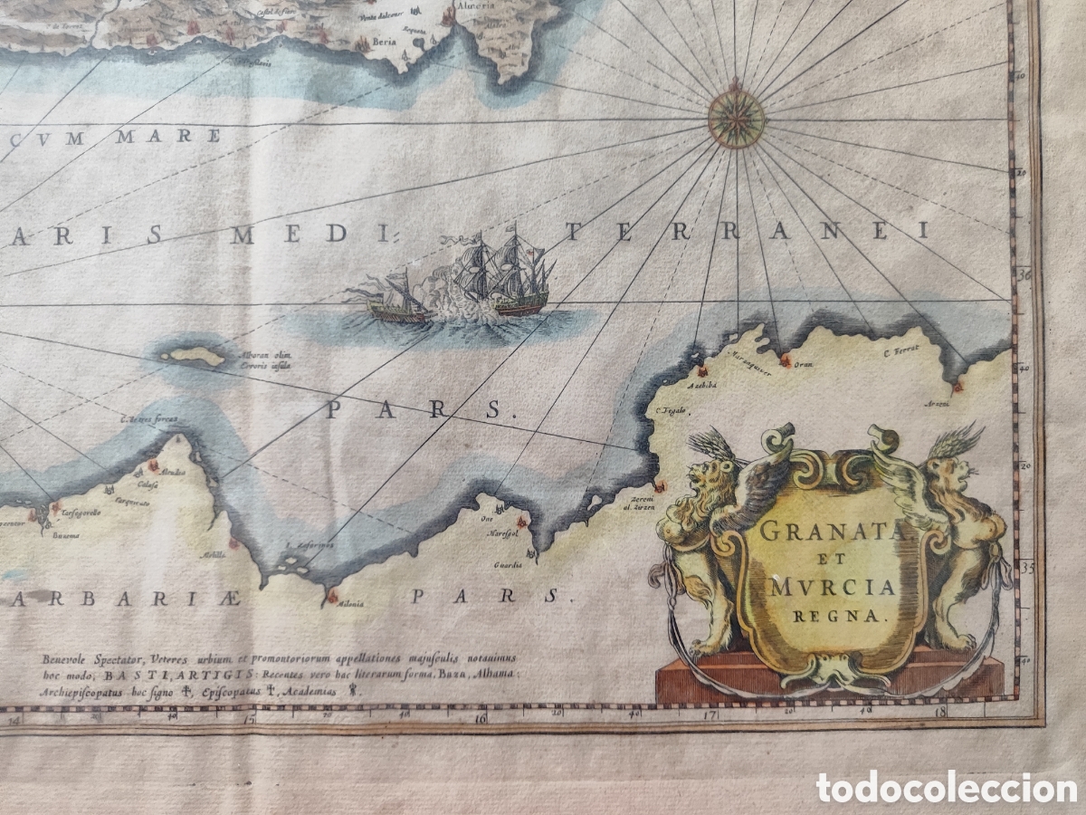 Mapas contempor&aacute;neos: Antiguo mapa litograf&iacute;a de Granada y murcia - Foto 5