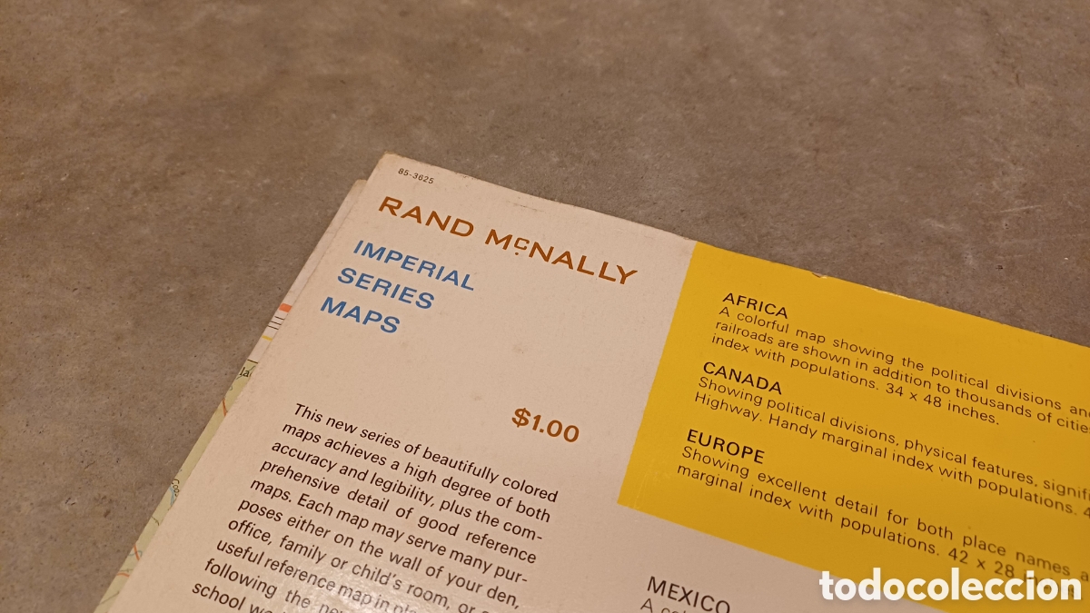 Mapas contempor&aacute;neos: Mapa del Mejico Imperial de Rand McNally - Foto 4