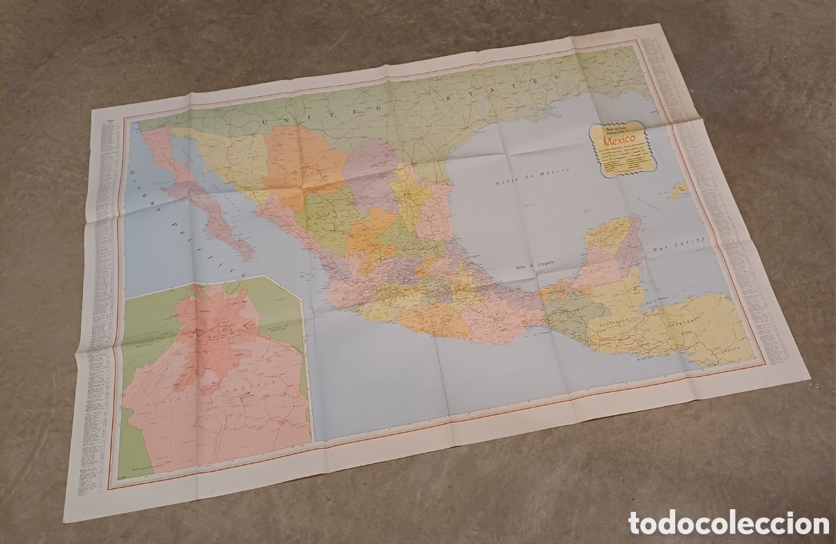 Mapas contempor&aacute;neos: Mapa del Mejico Imperial de Rand McNally - Foto 5