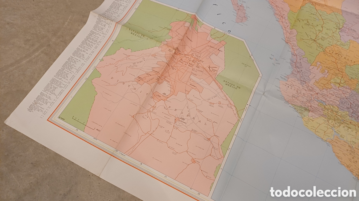 Mapas contempor&aacute;neos: Mapa del Mejico Imperial de Rand McNally - Foto 8