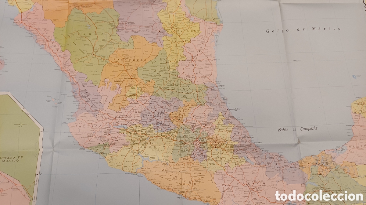 Mapas contempor&aacute;neos: Mapa del Mejico Imperial de Rand McNally - Foto 10