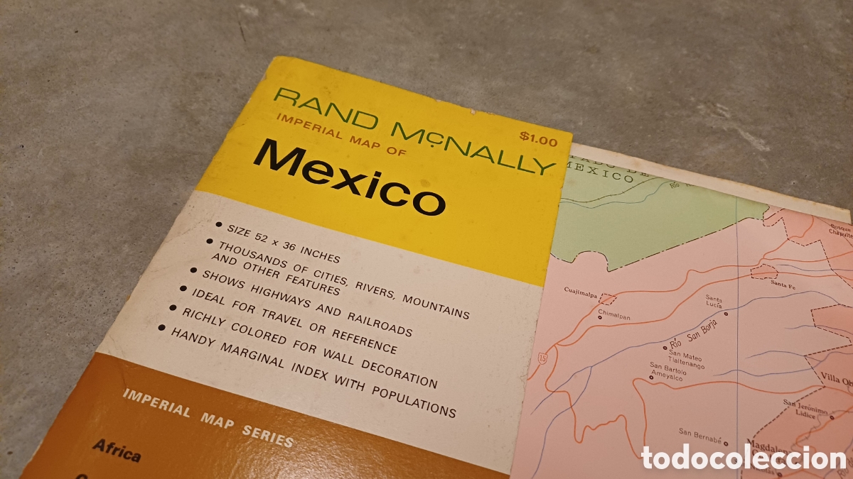 Mapas contempor&aacute;neos: Mapa del Mejico Imperial de Rand McNally - Foto 1