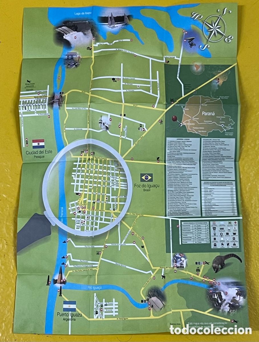 Mapas contempor&aacute;neos: Mapa. Foz do Igua&ccedil;u. Brasil. 2000. - Foto 2