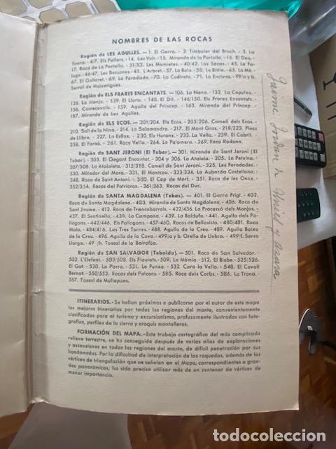 Mapas contempor&aacute;neos: Mapa de Montserrat. Ramon de Semir y De Arquer. 1949. - Foto 5
