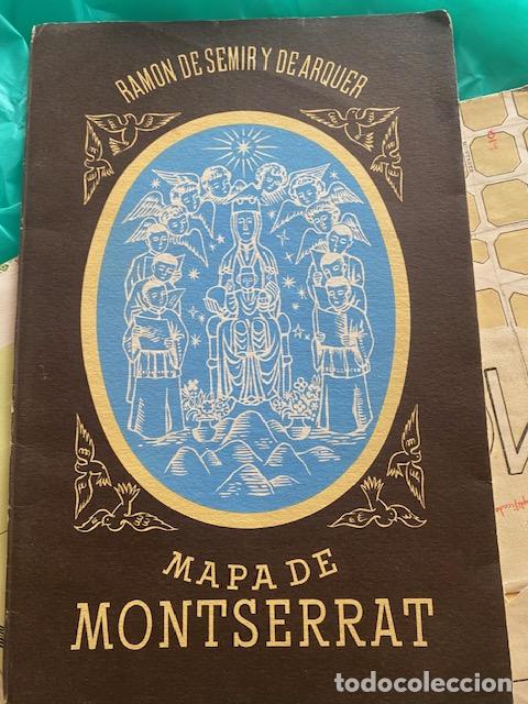 Mapas contempor&aacute;neos: Mapa de Montserrat. Ramon de Semir y De Arquer. 1949. - Foto 1