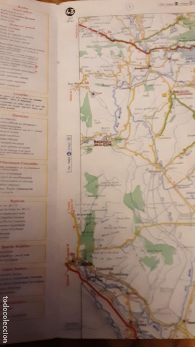 Mapas contempor&aacute;neos: Mapa 43 MICHELIN ZARAGOZA - BARCELONA - Foto 3