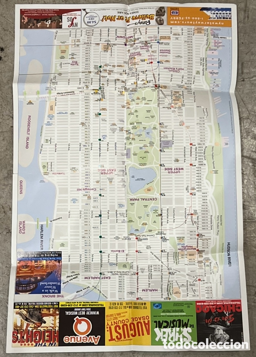 Mapas contempor&aacute;neos: Mapa. Manhattan Map. Pad Edition. USA. 2008. - Foto 2