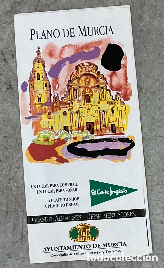 Mapas contempor&aacute;neos: Mapa. Plano de Murcia. El Corte Ingl&eacute;s. 1996. - Foto 1