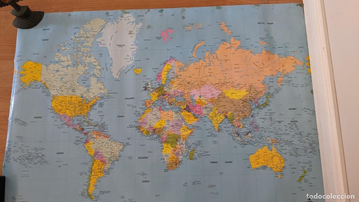 Mapas contempor&aacute;neos: MAPA DEL MUNDO TAMA&Ntilde;O 68 X 96 - Foto 1