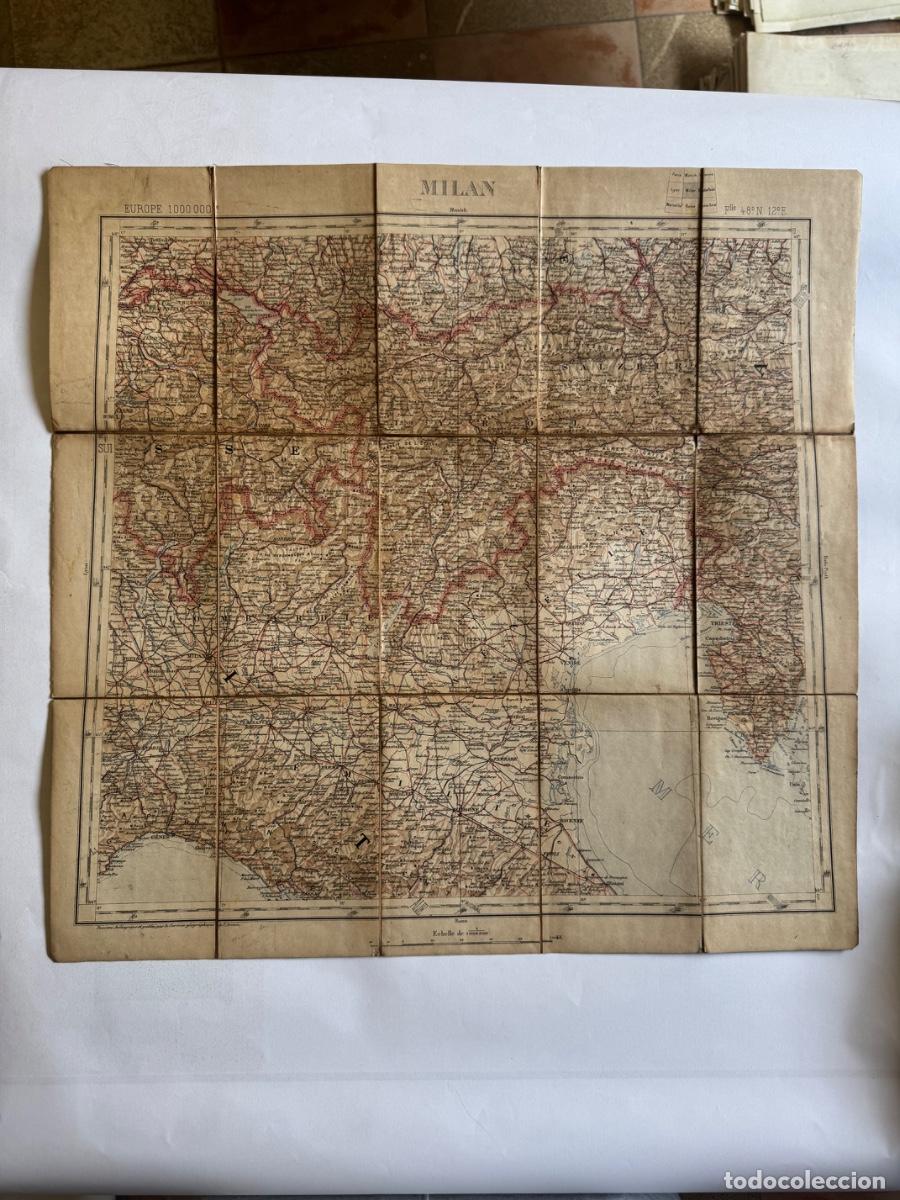 Mapas contempor&aacute;neos: MAPA PLEGABLE ANTIGUO DE MILAN - Foto 1