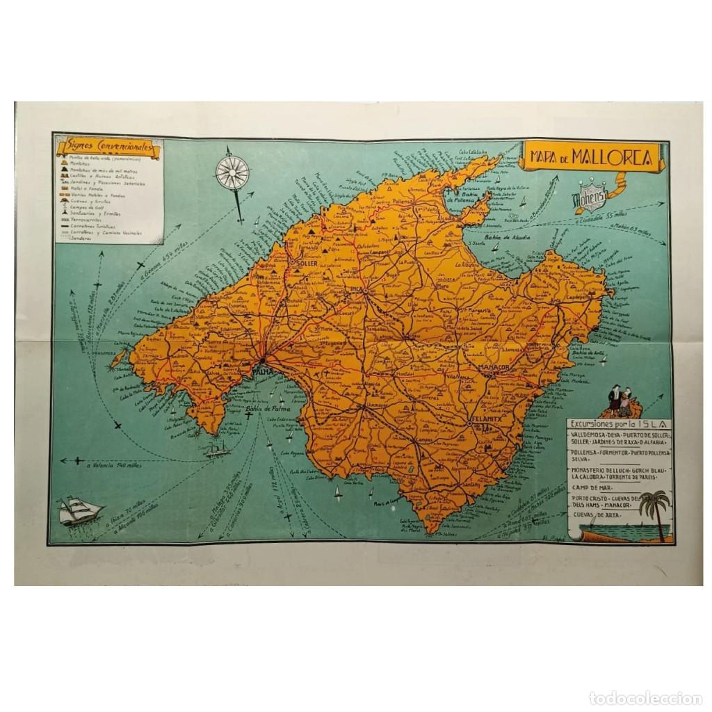 Mapas contempor&aacute;neos: MAPA DE MALLORCA Y PLANO DE PALMA - Foto 5