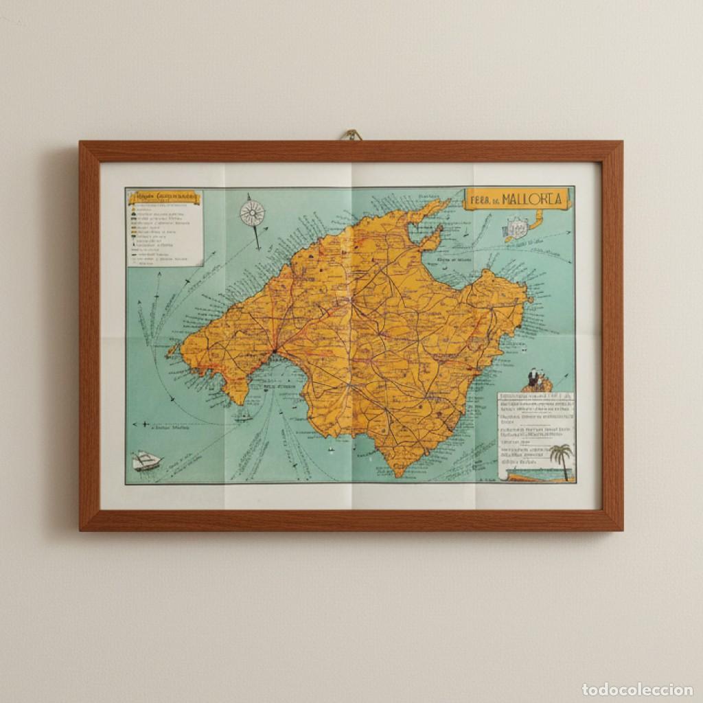 Mapas contempor&aacute;neos: MAPA DE MALLORCA Y PLANO DE PALMA - Foto 1