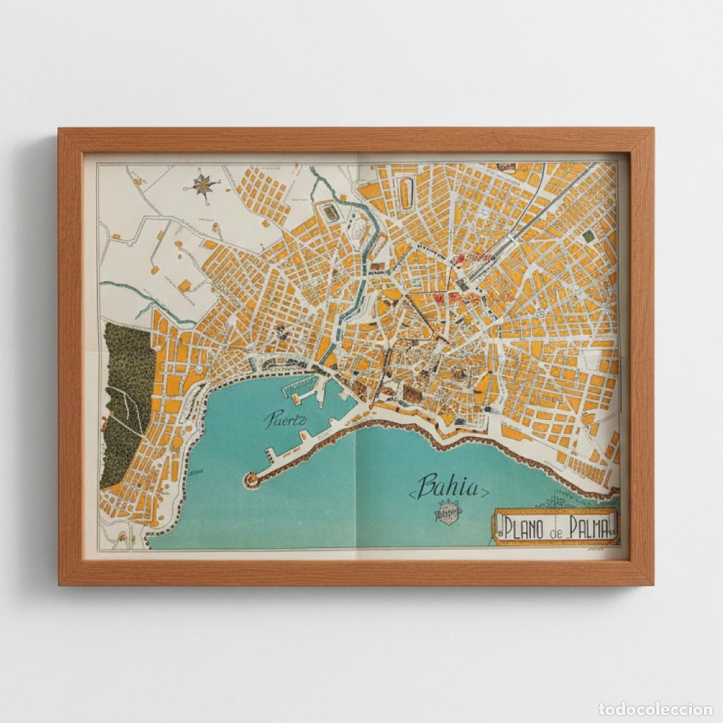 Mapas contempor&aacute;neos: MAPA DE MALLORCA Y PLANO DE PALMA - Foto 2