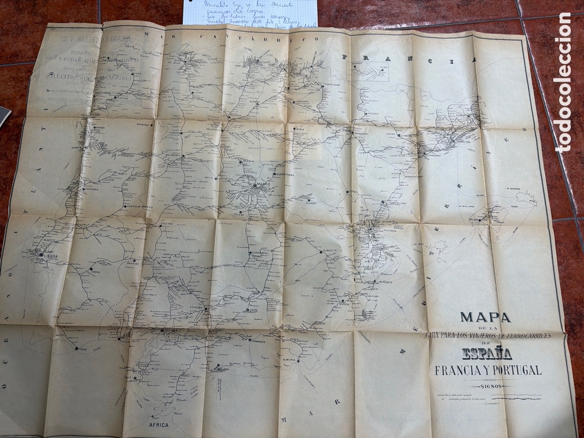 Mapas contempor&aacute;neos: Mapa antiguo publicad cog&ntilde;ac - Foto 1