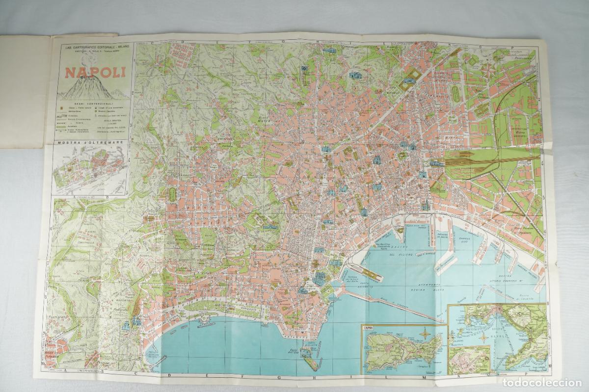 Mapas contempor&aacute;neos: Mapa gu&iacute;a N&aacute;poles - 1966 - Foto 3