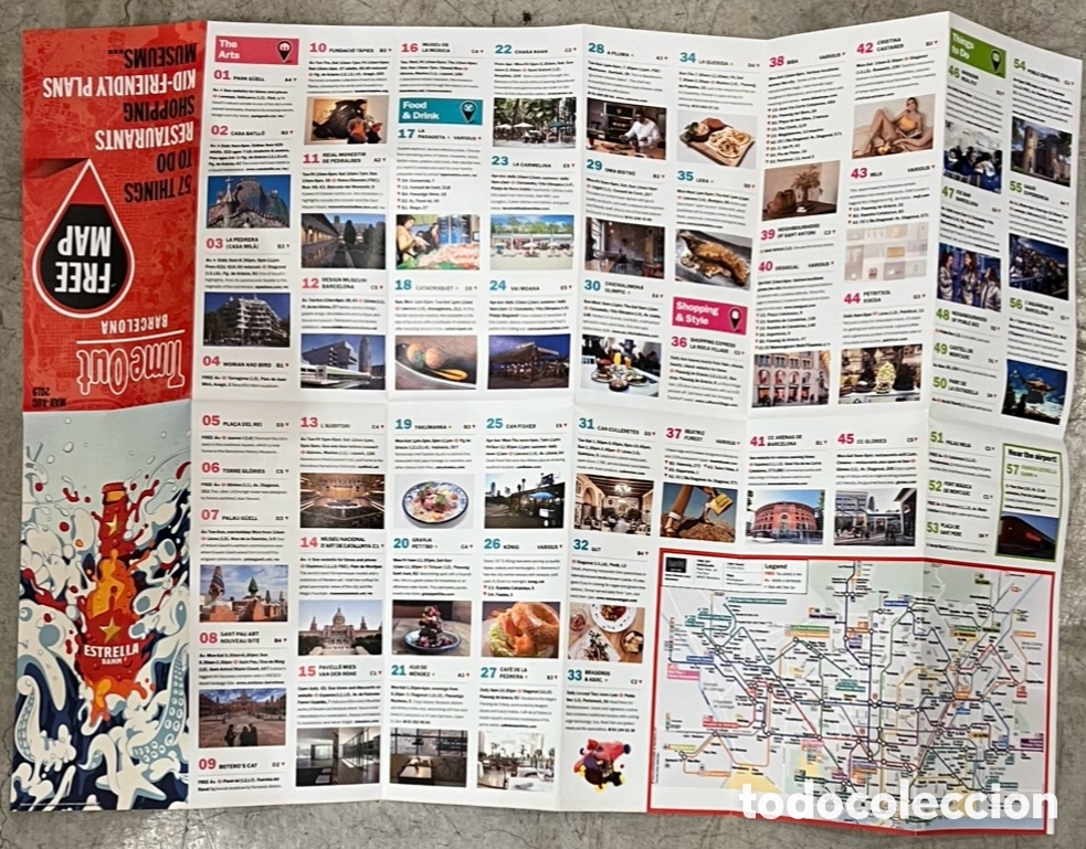 Mapas contempor&aacute;neos: Mapa. Time Out. Barcelona. 2019. - Foto 4