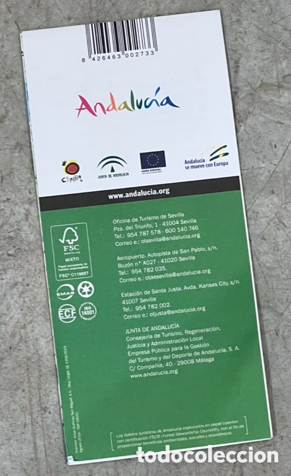 Mapas contempor&aacute;neos: Mapa. Sevilla. Junta de Andaluc&iacute;a. 2019. - Foto 2