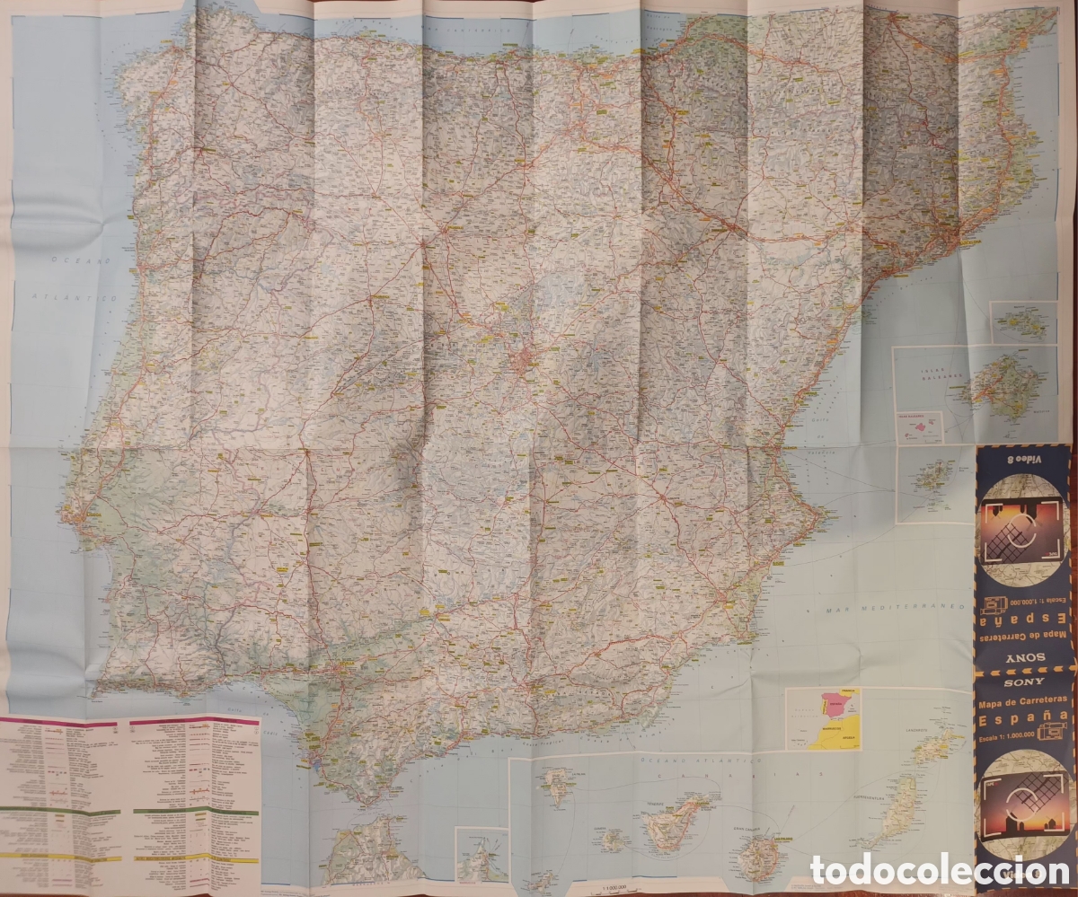 Mapas contempor&aacute;neos: MAPA DE CARRETERAS DE ESPA&Ntilde;A. SONY - Foto 1