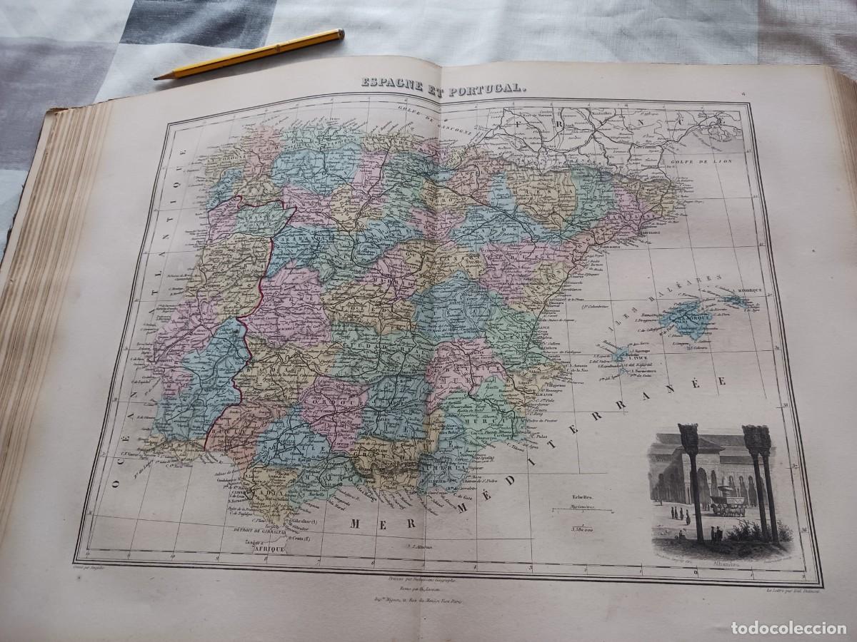 Mapas contempor&aacute;neos: ATLAS MIGEON 1883 - GEOGRAF&Iacute;A UNIVERSAL, CON 39 MAPAS