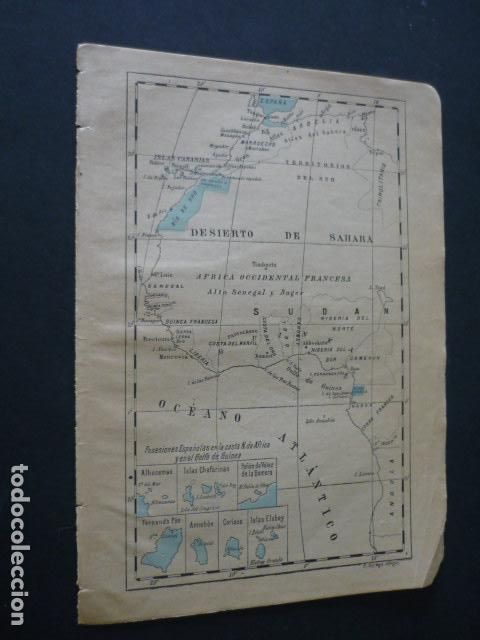Zeitgen&ouml;ssische Karten: POSESIONES ESPA&Ntilde;OLES DE AFRICA ANTIGUO MAPA 1914 20 X 28 CM