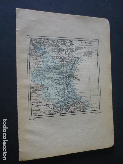 Zeitgen&ouml;ssische Karten: VALENCIA ANTIGUO MAPA 1914 20 X 28 CM