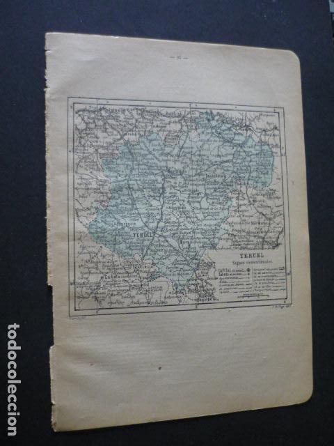 Zeitgen&ouml;ssische Karten: TERUEL ANTIGUO MAPA 1914 20 X 28 CM