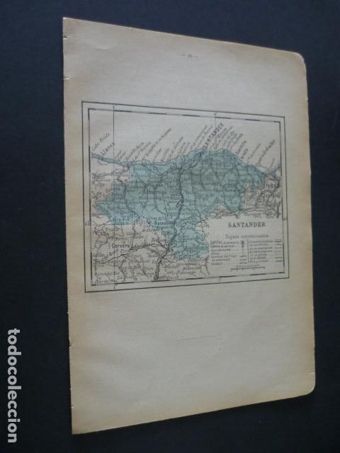 Contemporary maps: SANTANDER ANTIGUO MAPA 1914 20 X 28 CM