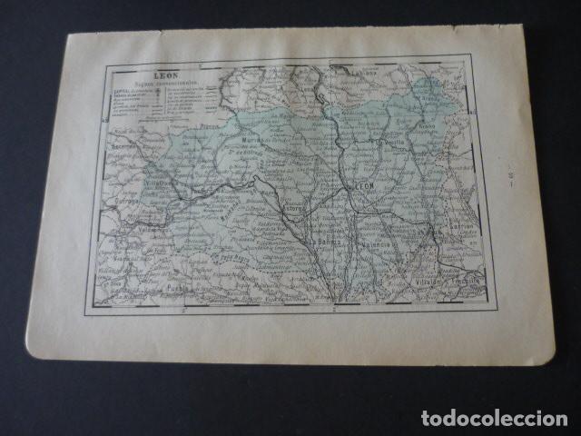 Contemporary maps: LEON ANTIGUO MAPA 1914 20 X 28 CM