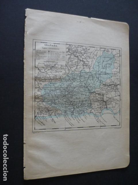 Zeitgen&ouml;ssische Karten: GRANADA ANTIGUO MAPA 1914 20 X 28 CM