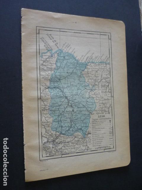 Zeitgen&ouml;ssische Karten: LUGO ANTIGUO MAPA 1914 20 X 28 CM