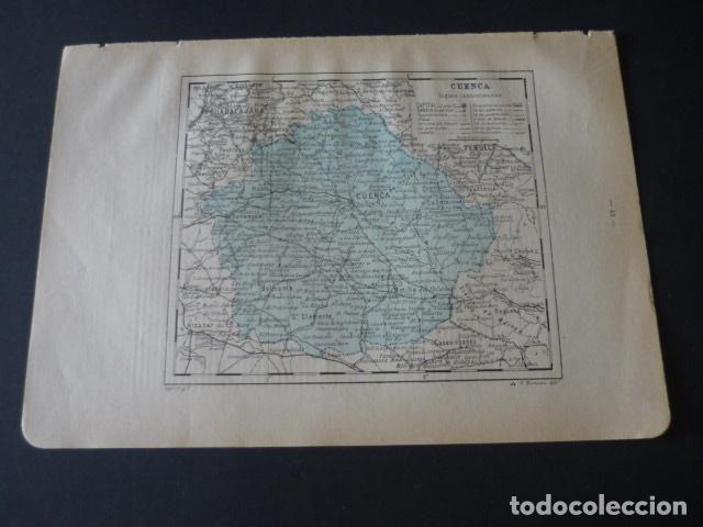 Contemporary maps: CUENCA ANTIGUO MAPA 1914 20 X 28 CM